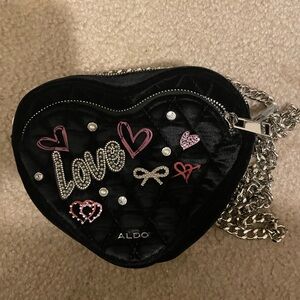 Aldo Black Quilted Crossbody Bag